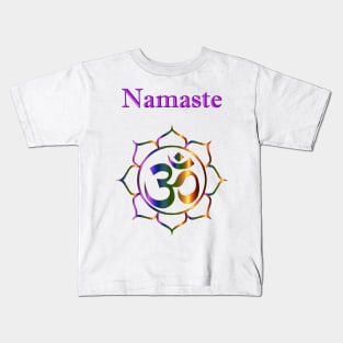 Namaste Yoga and Meditation Design Kids T-Shirt